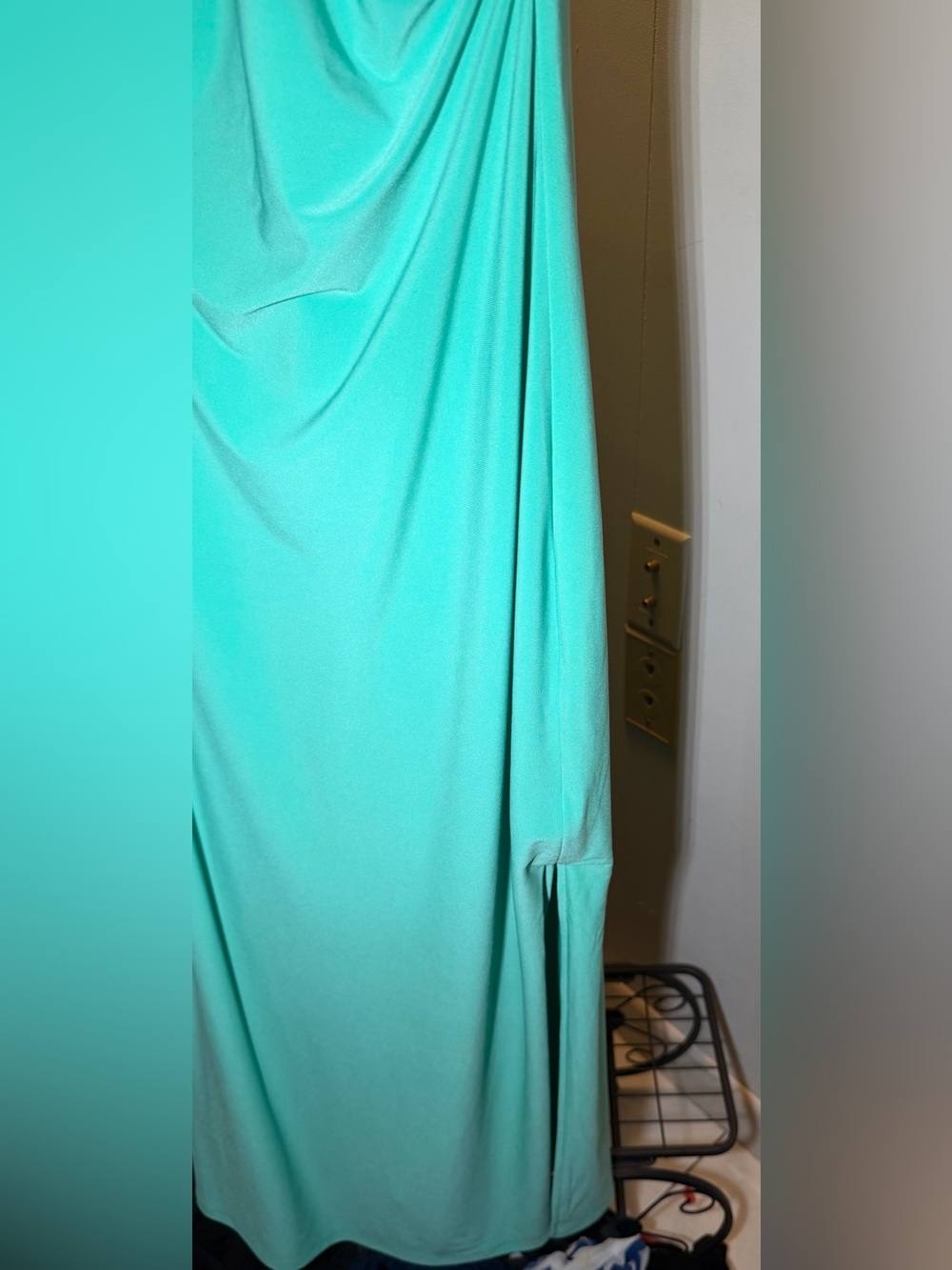 Express Aqua Sweetheart Maxi Dress - Picture 6 of 9